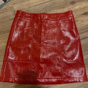 Forever 21 faux leather mini skirt size small